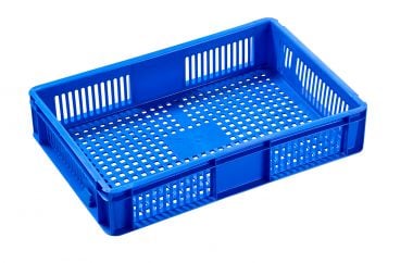Colour Coded Plastic Stacking Crates (2A022)