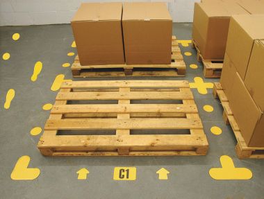 Footprint Shape Floor Markers
