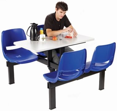 Canteen Table - Four Chairs (Double Access)