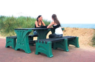 Plastic Table and Bench