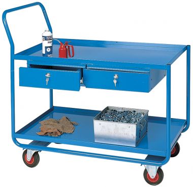 Workshop Trolley - Two Shelves & Two Drawers - TT165