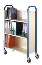 Book Trolley - 3 Tier Double Sided 