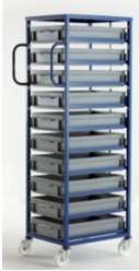 Mobile Tray Rack – 10 Shallow Trays