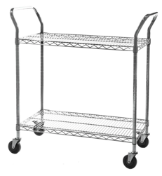 Chrome Wire Trolley - Two Tier