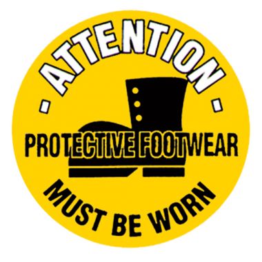 Protective Footwear Floor Graphic Marker
