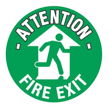 Fire Exit Floor Graphic Marker