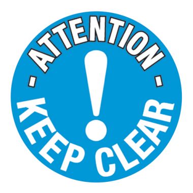 Keep Clear Floor Graphic Marker