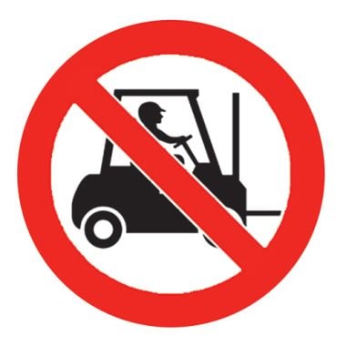 No Fork Lift Trucks Floor Graphic Marker