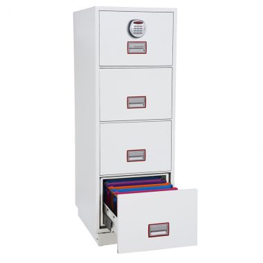 Fire Resistant File Storage - Electronic Lock (Four Drawer)