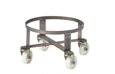 Stainless Steel Dolly for Plastic Tapered Tubs