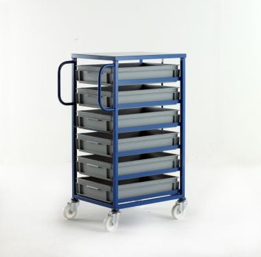 Mobile Tray Rack – 6 Shallow Trays