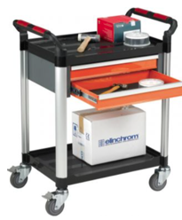 Utility Tray Trolley - With Two Drawers