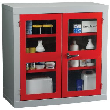 Double Door Industrial Clear Front Cabinet - Small 